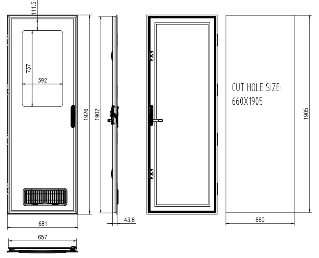 Caravan Door Dimensions Square Top 660x1905 1